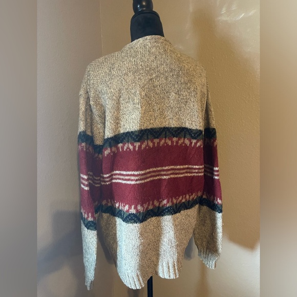 Vintage Structure 100% Wool Sweater Size Large Made in Hong Kong - Picture 4 of 7